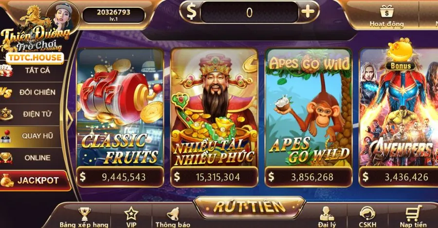 Máy đánh bạc Nổ Hũ tại Số Đỏ Casino